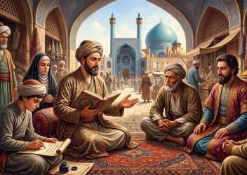 Tabrizi opero come un fondamentale custode della lingua persiana.